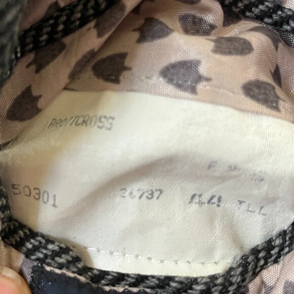 HARDY AMIES Mens 44 Grey Black HERRINGBONE 100% Wool Sports Coat JACKET BLAZER - Picture 5 of 9